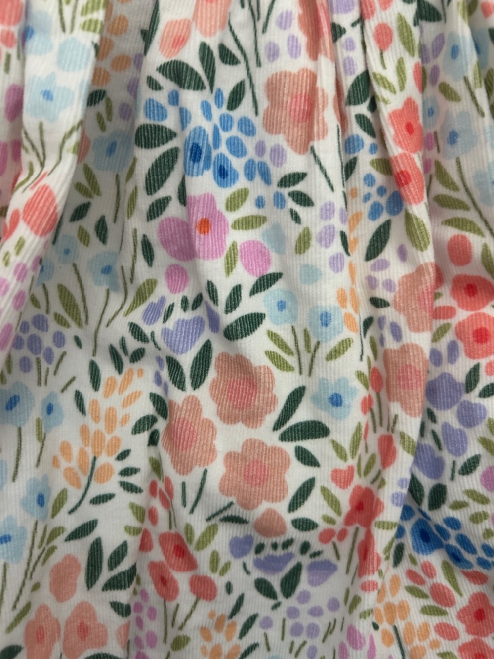 EUC Cecil & Lou floral corduroy bloomer set - Picture 2 of 4